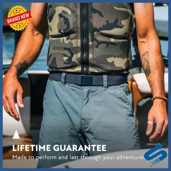 Heavy Duty Stretch Belt Metal Free Buckle Unisex Adventure Performance main image 4